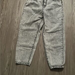 Gray Acid Wash Jeans